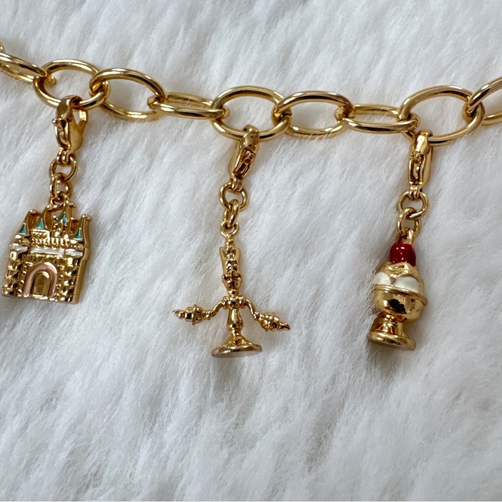 Disney Couture Charm Bracelet - Beauty And The Be… - image 7